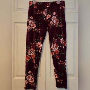 No Boundaries velvet floral leggings!